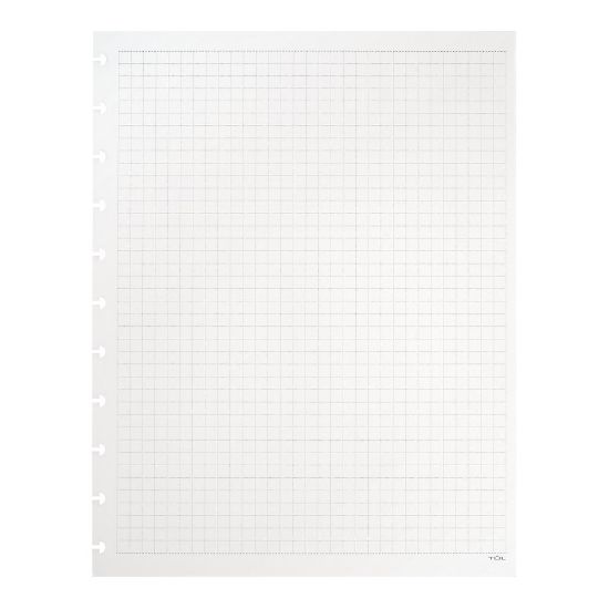 Picture of TUL Discbound Notebook Refill Pages, Letter Size, Graph Ruled, 50 Sheets, White