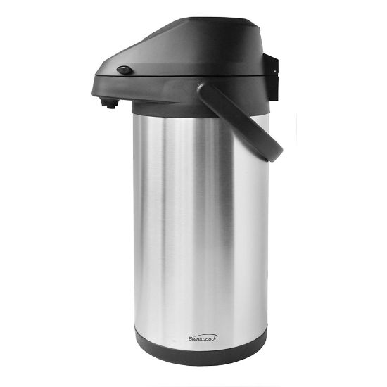 Picture of Brentwood 3.5-Liter Airpot Hot & Cold Drink Dispenser, 14-1/4inH x 7inW x 8-1/2inD