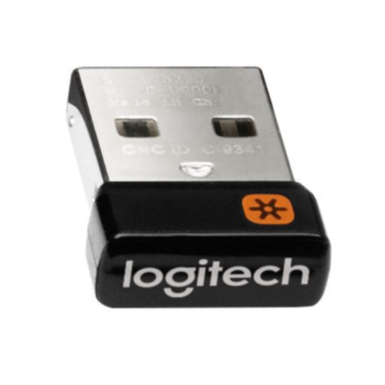 Picture of Logitech USB Unifying Receiver, 5/8inH x 3/8inW x 1/4inD, Black, 910-005235