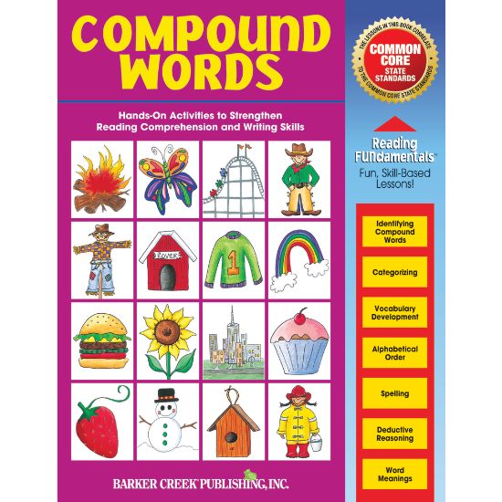 Picture of Barker Creek Grammar Activity Book, Compound Words, Grades 1 To College