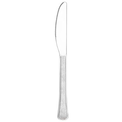 Picture of Amscan 8019 Solid Heavyweight Plastic Knives, Clear, 50 Knives Per Pack, Case Of 3 Packs