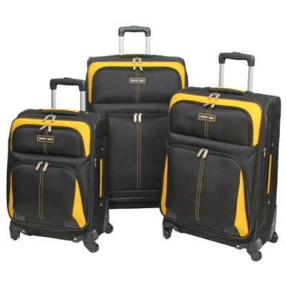 Picture of Geoffrey Beene Golden Gate 3-Piece Luggage Set, Black/Gold