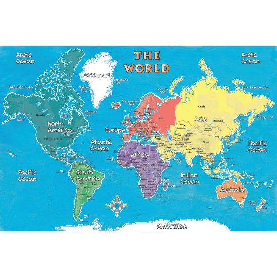 Picture of Replogle Young Explorer World Map, 42in x 30in