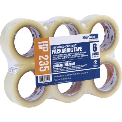 Picture of Duck Brand HP 235 Hot Melt Packaging Tape, 1.89in x 328.08ft, Clear, Pack Of 6 Rolls