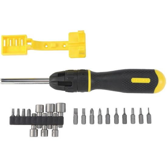 Picture of Stanley 62-574 20-Piece Multi-Bit Screwdriver Set - Alloy Steel - Ergonomic Handle, Slip Resistant, Corrosion Resistant