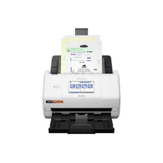 Picture of Epson RapidReceipt Wireless Touchscreen Desktop Receipt And Color Document Scanner With Auto Document Feeder, RR-600W