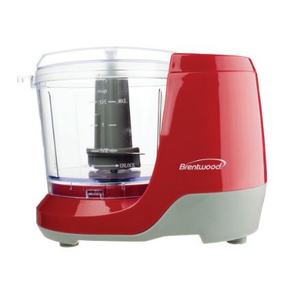 Picture of Brentwood 1.5-Cup Mini Food Chopper, Red