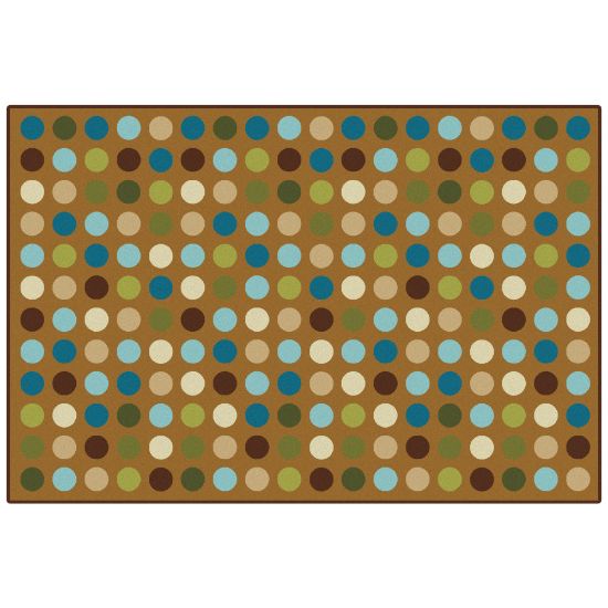 Picture of Carpets for Kids KID$Value PLUS Microdots Decorative Rug, 6ft x 9ft , Brown