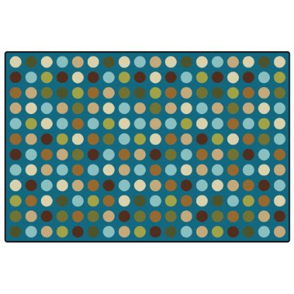 Picture of Carpets for Kids KID$Value PLUS Microdots Decorative Rug, 6ft x 9ft , Teal Blue