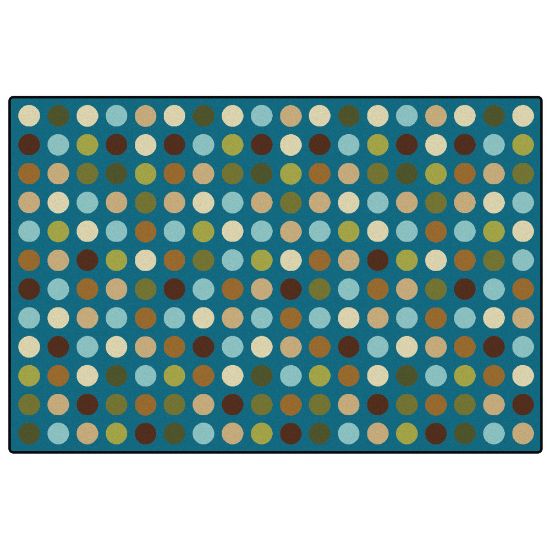 Picture of Carpets for Kids KID$Value PLUS Microdots Decorative Rug, 6ft x 9ft , Teal Blue