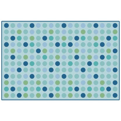 Picture of Carpets for Kids KID$Value PLUS Microdots Decorative Rug, 6ft x 9ft , Light Blue