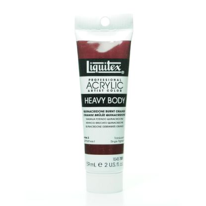 Picture of Liquitex Heavy Body Professional Artist Acrylic Colors, 2 Oz, Quinacridone Burnt Orange, Pack Of 2