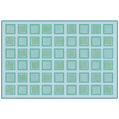 Picture of Carpets For Kids KID$Value PLUS Squared Decorative Rug, 6ft x 9ft, Green