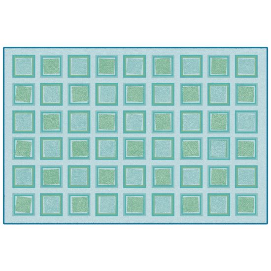 Picture of Carpets For Kids KID$Value PLUS Squared Decorative Rug, 6ft x 9ft, Green