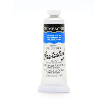 Picture of Grumbacher P039 Pre-Tested Artists Oil Colors, 1.25 Oz, Cerulean Blue Hue, Pack Of 2