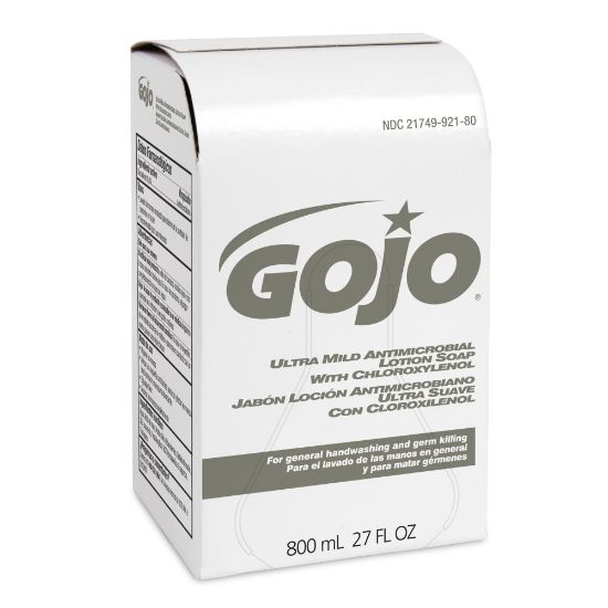 Picture of GOJO Ultra-Mild Antimicrobial Liquid Lotion Hand Soap, Floral Scent, 27 Oz Bottle