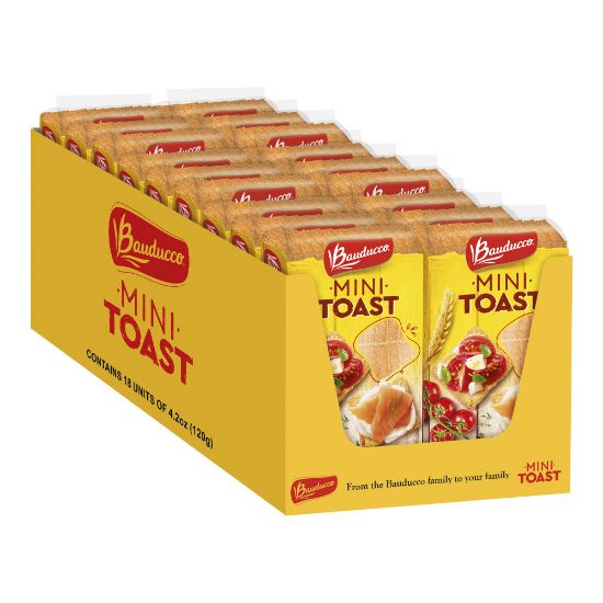 Picture of Bauducco Foods Toast Minis, Salty, 4.2 Oz, Pack Of 18 Bags