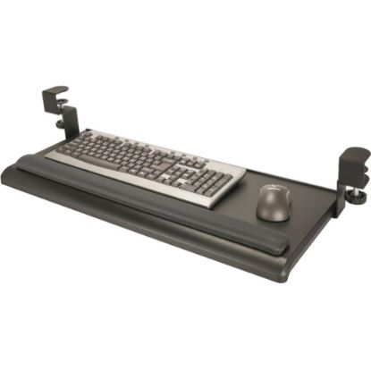 Picture of EXTRA-WIDE DESK CLAMP KEYBOARD TRAY WITH GEL WRIST REST