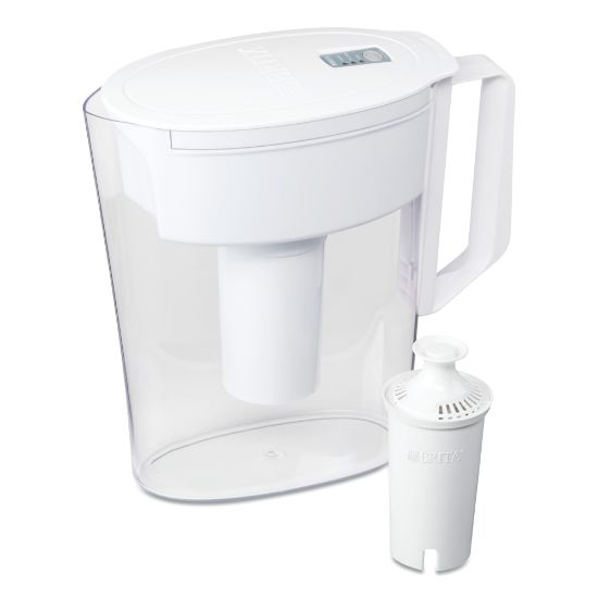 Picture of Brita Classic Water Filter Pitcher, 40 Oz, Clear/White