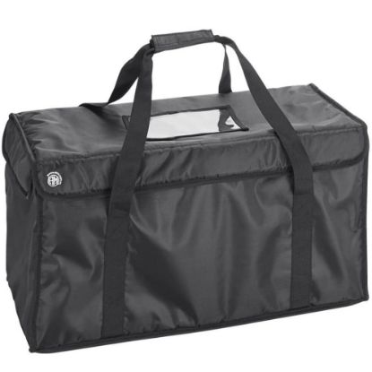 Picture of American Metalcraft Deluxe Polyester Insulated Delivery Bags, 24inH x 12inW x 24inD, Black, Pack Of 10 Bags