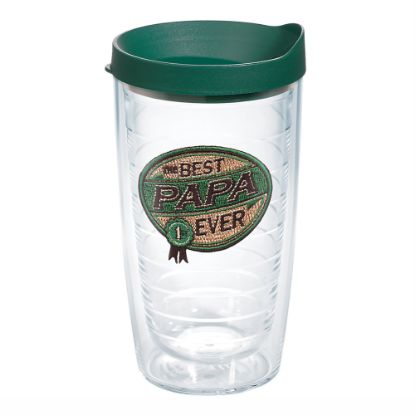 Picture of Tervis Hallmark Best Papa Ever Tumbler With Lid, 16 Oz, Clear