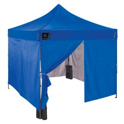 Picture of Ergodyne SHAX 6053 Enclosed Pop-Up Tent Kit, 10ft x 10ft, Blue