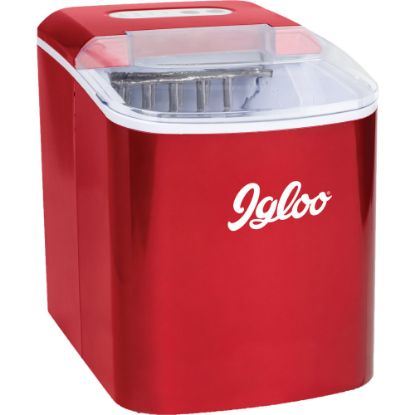 Picture of Igloo ICEB26RR Automatic Portable Countertop Ice Maker Machine, Retro Red