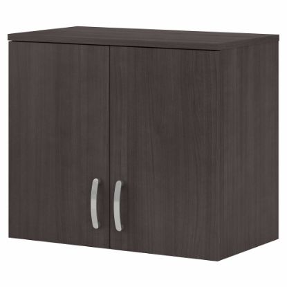 Picture of Bush Business Furniture Universal Wall Cabinet With Doors And Shelves, Storm Gray, Standard Delivery