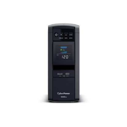 Picture of CyberPower PFC Sinewave Series CP1000PFCLCDTAA - UPS - AC 120 V - 600 Watt - 1000 VA - 9 Ah - RS-232, USB - output connectors: 10 - TAA Compliant