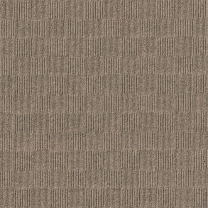 Picture of Foss Floors Crochet Peel & Stick Carpet Tiles, 24in x 24in, Chestnut, Set Of 15 Tiles