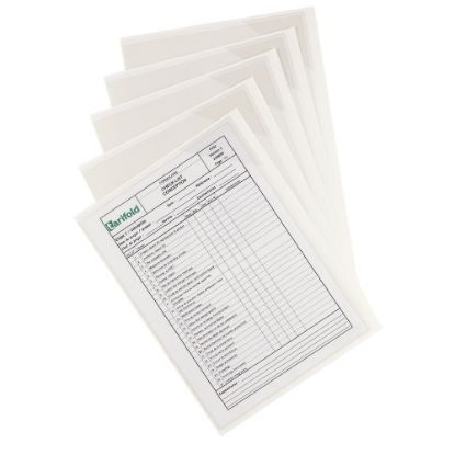 Picture of Tarifold Easy-Load Repositionable Pockets, 11in x 14in, Clear, Pack Of 5 Pockets