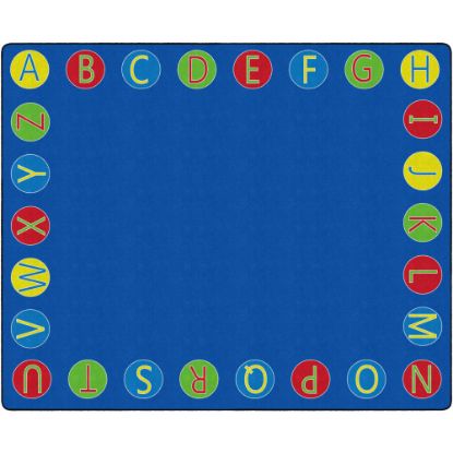 Picture of Flagship Carpets Alphabet Circles Rug, 10ft 9in x 13ft 2in, Multicolor