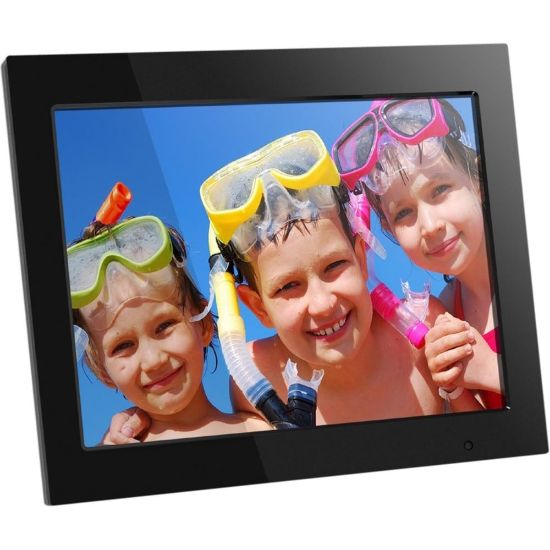 Picture of Aluratek ADMPF315F 15in High-Resolution Digital Photo Frame, 14in x 1.13in x 12in, Black