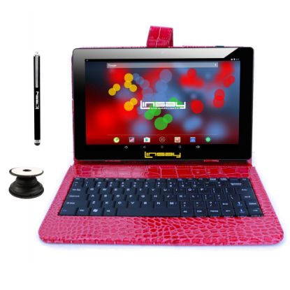 Picture of Linsay F10IPS Tablet, 10.1in Screen, 2GB Memory, 64GB Storage, Android 13, Red Crocodile