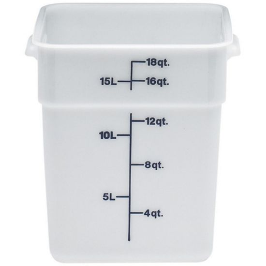 Picture of Cambro CamSquare Food Storage Container, 18 Qt, White