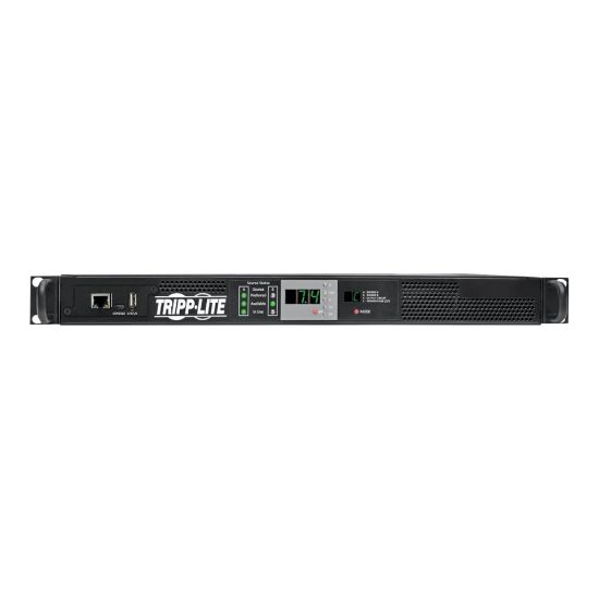 Picture of Tripp Lite PDU Monitored 7.4KW 230V ATS IEC309 32A 2 Blue Inputs 1URM - Power distribution unit (rack-mountable) - 32 A - AC 200/208/220/230/240 V - 7.4 kW - 1-phase - Ethernet 10/100