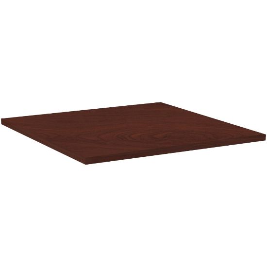 Picture of Lorell Hospitality Square Table Top, 36inW, Mahogany