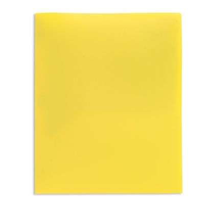 Picture of Office Depot Brand School-Grade 2-Pocket Poly Folder, Letter Size, Yellow