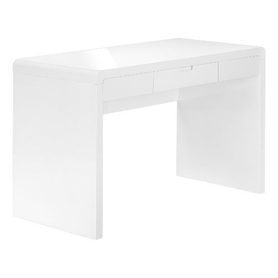 Picture of Monarch Specialties Pineda 48inW Computer Desk, Glossy White