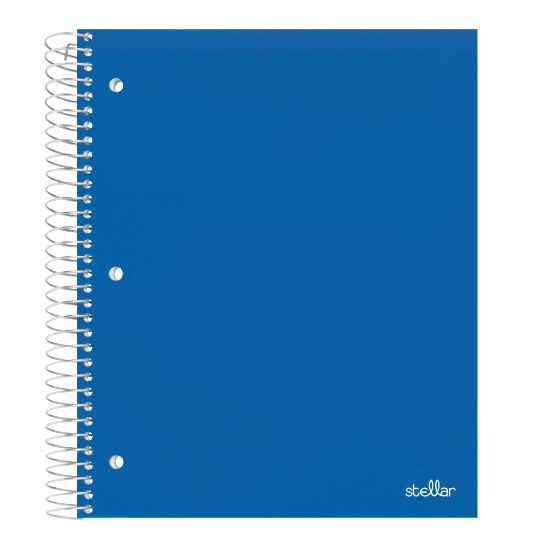 Picture of Office Depot Brand Stellar Poly Notebook, 8-1/2in x 11in, 5 Subject, College Ruled, 200 Sheets, Blue