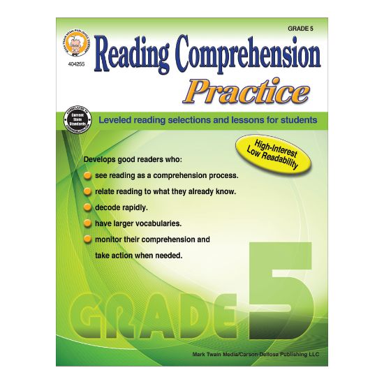 Picture of Mark Twain Media Reading Comprehension Practice, Grade 5