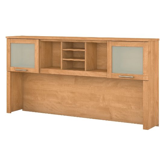 Picture of Bush Furniture Somerset 72inW L Shaped Desk Hutch, Maple Cross, Standard Delivery