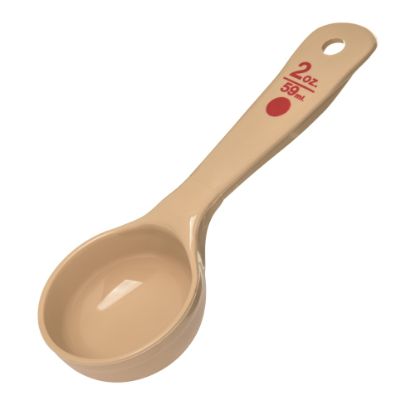 Picture of Measure Miser Solid Short-Handle Measuring Spoons, 2 Oz, Beige, Pack Of 12