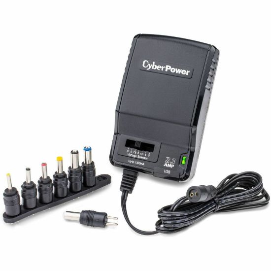 Picture of CyberPower Universal Power Adapter, Black, CYBCPUAC1U1300