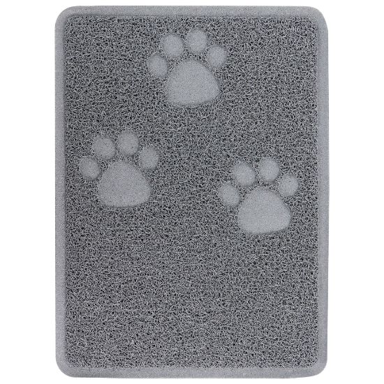 Picture of Gibson Everyday Pet Elements Paw Prints Place Mat, 18-1/2in x 13-13/16in, Gray