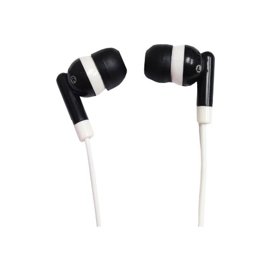 Picture of IQ Sound Digital Stereo Earphones - Stereo - Black - Mini-phone (3.5mm) - Wired - 20 Hz 20 kHz - Earbud - Binaural - In-ear - 3.50 ft Cable