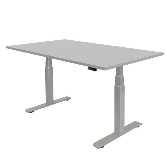 Picture of Fellowes Cambio 48inW Height-Adjustable Computer Desk, Gray