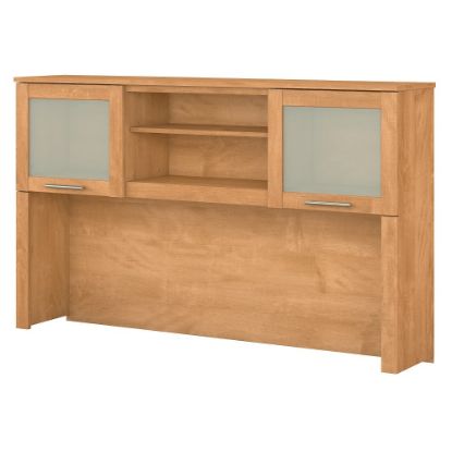 Picture of Bush Furniture Somerset 60inW L Shaped Desk Hutch, Maple Cross, Standard Delivery