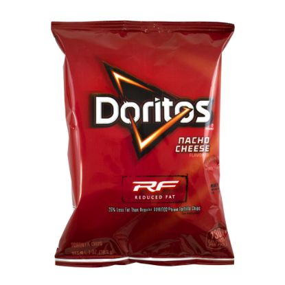 Picture of Doritos Reduced Fat Nacho Cheese Chips, 1 Oz, Pack Of 72