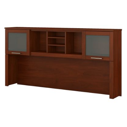 Picture of Bush Furniture Somerset 72inW L Shaped Desk Hutch, Hansen Cherry, Standard Delivery